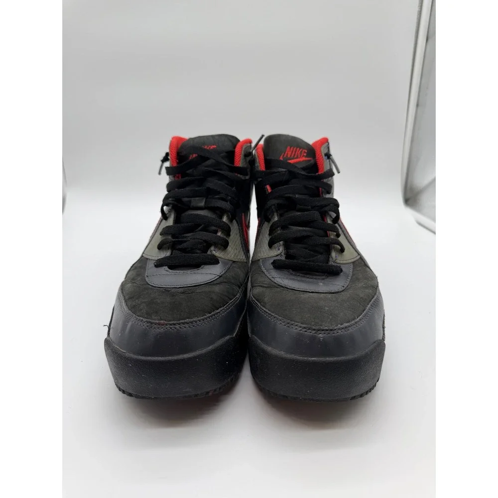 Nike Air Max 90 Boot Black Varsity Red Dark Charcoal  Mens 11.5